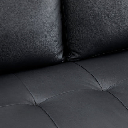 Canapé en cuir véritable du milieu du siècle pour salon, canapé de luxe, meubles pour maison, bureau, chambre à coucher