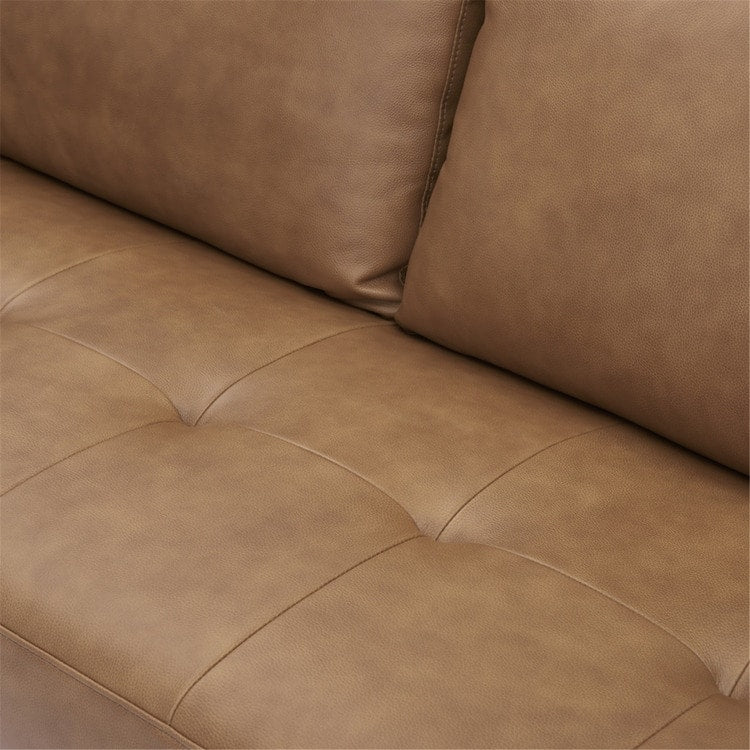 Canapé en cuir véritable du milieu du siècle pour salon, canapé de luxe, meubles pour maison, bureau, chambre à coucher