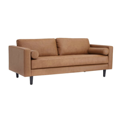 Canapé en cuir véritable du milieu du siècle pour salon, canapé de luxe, meubles pour maison, bureau, chambre à coucher