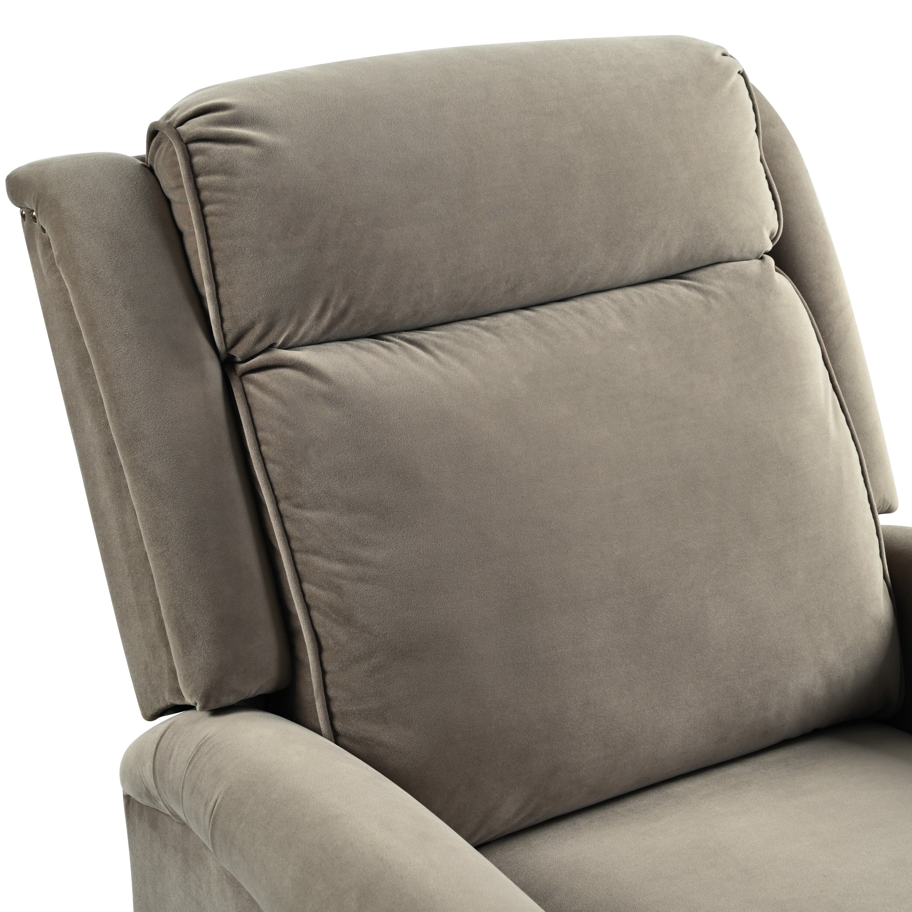 Fauteuil inclinable pivotant moderne en velours Marloo par Christopher Knight Home