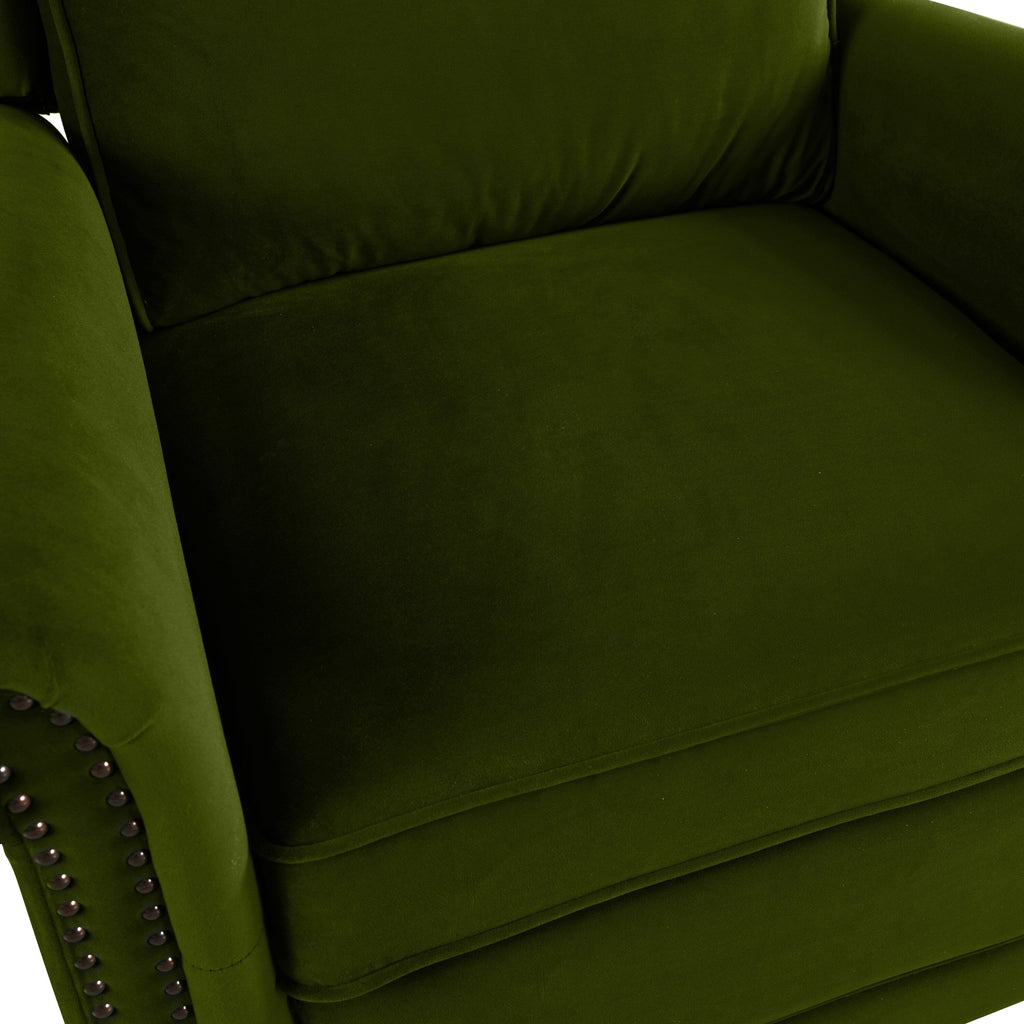 Fauteuil inclinable pivotant moderne en velours Marloo par Christopher Knight Home
