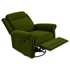 Fauteuil inclinable pivotant moderne en velours Marloo par Christopher Knight Home