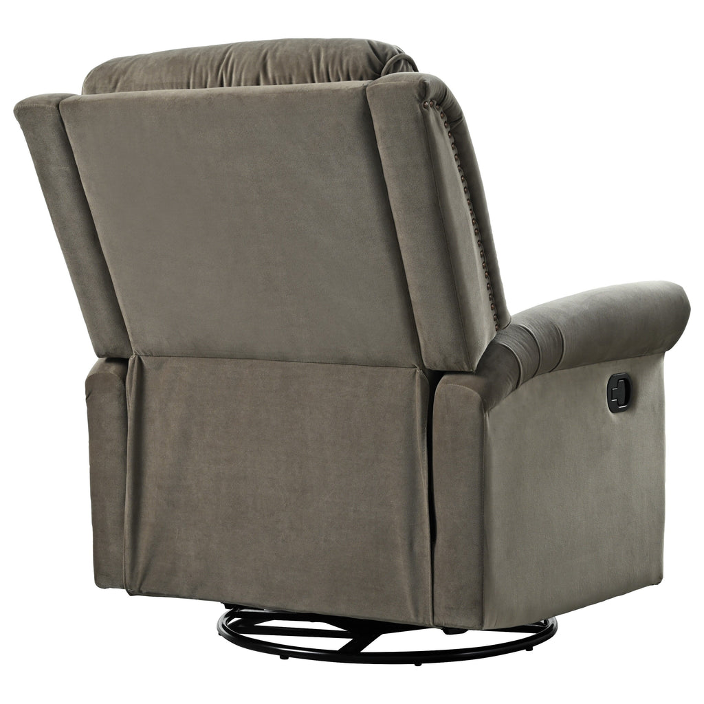 Fauteuil inclinable pivotant moderne en velours Marloo par Christopher Knight Home