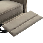 Fauteuil inclinable pivotant moderne en velours Marloo par Christopher Knight Home
