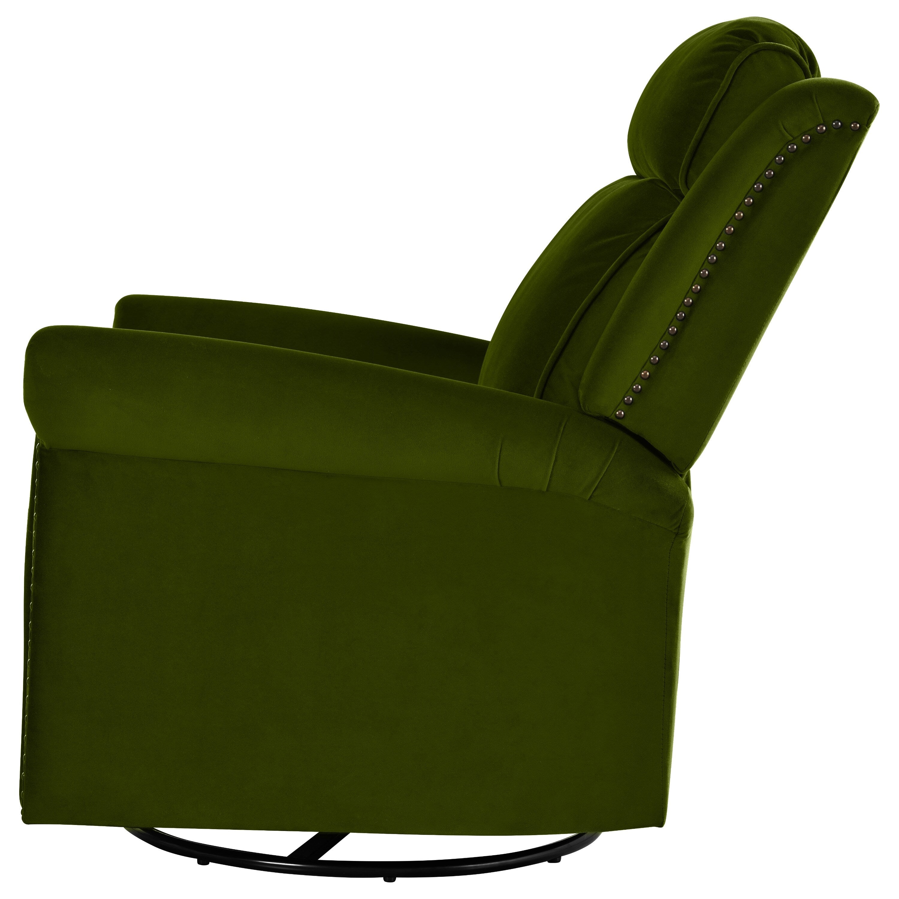 Fauteuil inclinable pivotant moderne en velours Marloo par Christopher Knight Home