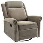 Fauteuil inclinable pivotant moderne en velours Marloo par Christopher Knight Home