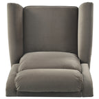 Fauteuil inclinable pivotant moderne en velours Marloo par Christopher Knight Home