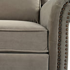 Fauteuil inclinable pivotant moderne en velours Marloo par Christopher Knight Home