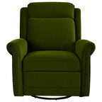 Fauteuil inclinable pivotant moderne en velours Marloo par Christopher Knight Home
