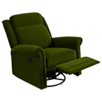 Fauteuil inclinable pivotant moderne en velours Marloo par Christopher Knight Home