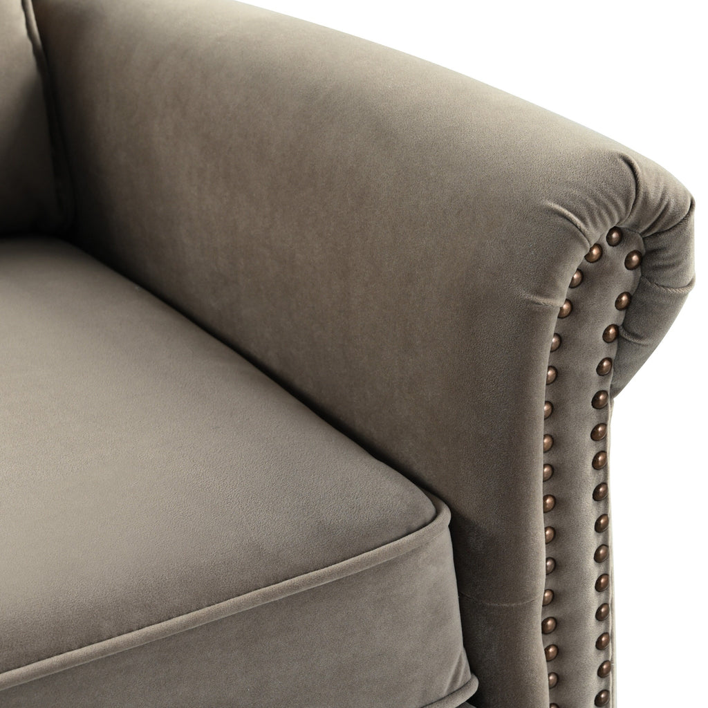Fauteuil inclinable pivotant moderne en velours Marloo par Christopher Knight Home