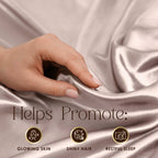 Parure de draps Martex Elegance en satin de soie doux et respirant pour cheveux et peau