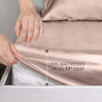 Parure de draps Martex Elegance en satin de soie doux et respirant pour cheveux et peau