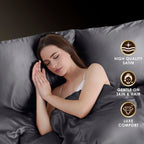 Parure de draps Martex Elegance en satin de soie doux et respirant pour cheveux et peau