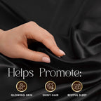 Parure de draps Martex Elegance en satin de soie doux et respirant pour cheveux et peau