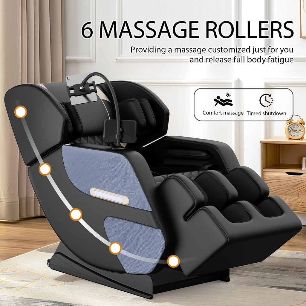 Fauteuil de massage inclinable à gravité zéro avec pression d'air sur tout le corps