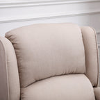 Canapé inclinable massant avec chauffage, dossier réglable, télécommande filaire et poche de rangement latérale