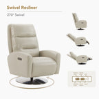 Fauteuil inclinable pivotant à double moteur Mateo
