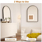 Miroir rond noir mat
