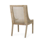 Chaises de salle à manger Maurers rembourrées en rotin et bois (lot de 2) par Christopher Knight Home