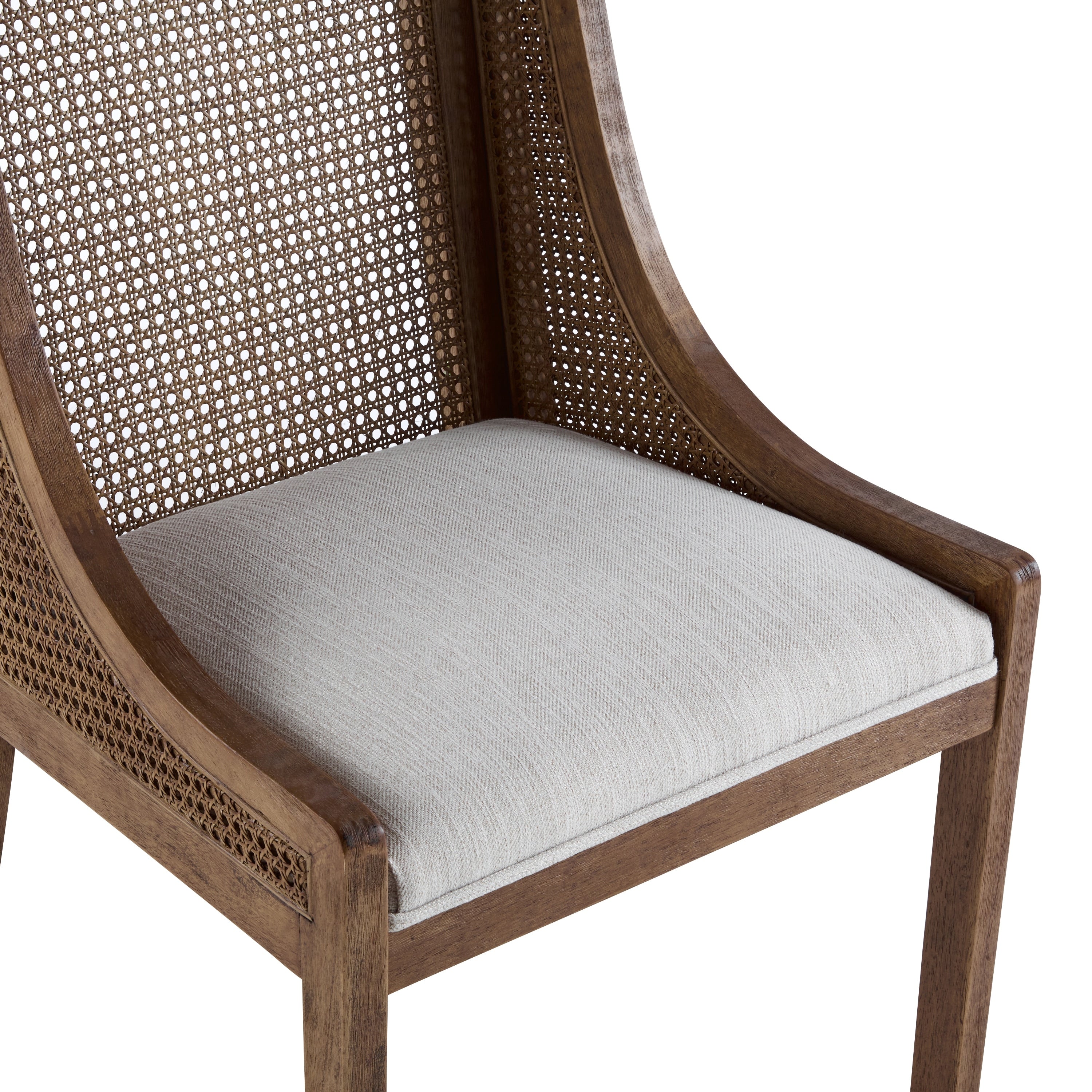 Chaises de salle à manger Maurers rembourrées en rotin et bois (lot de 2) par Christopher Knight Home