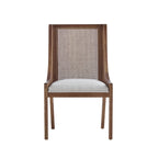 Chaises de salle à manger Maurers rembourrées en rotin et bois (lot de 2) par Christopher Knight Home