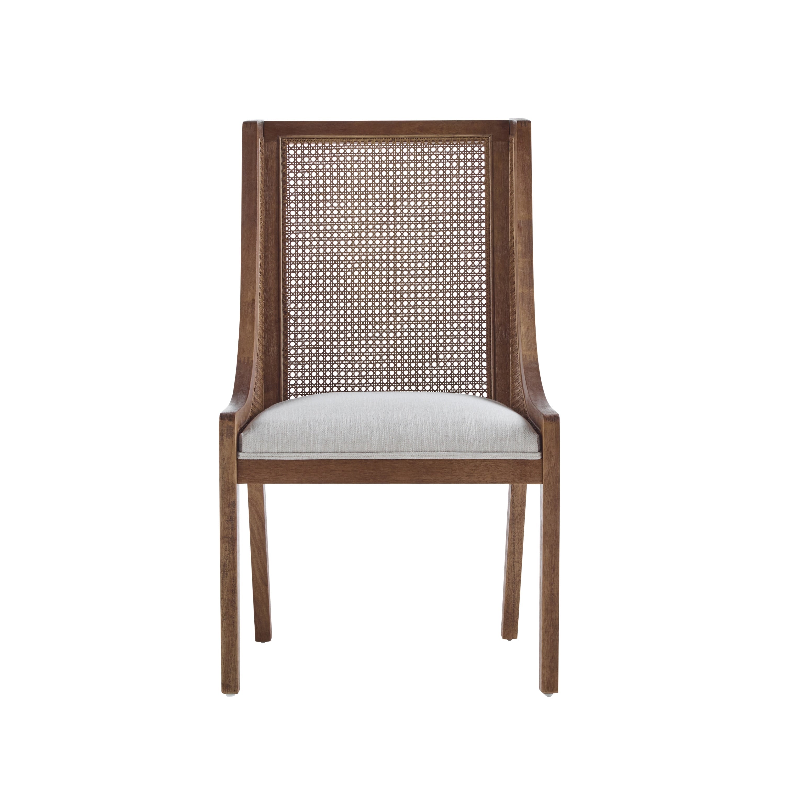 Chaises de salle à manger Maurers rembourrées en rotin et bois (lot de 2) par Christopher Knight Home