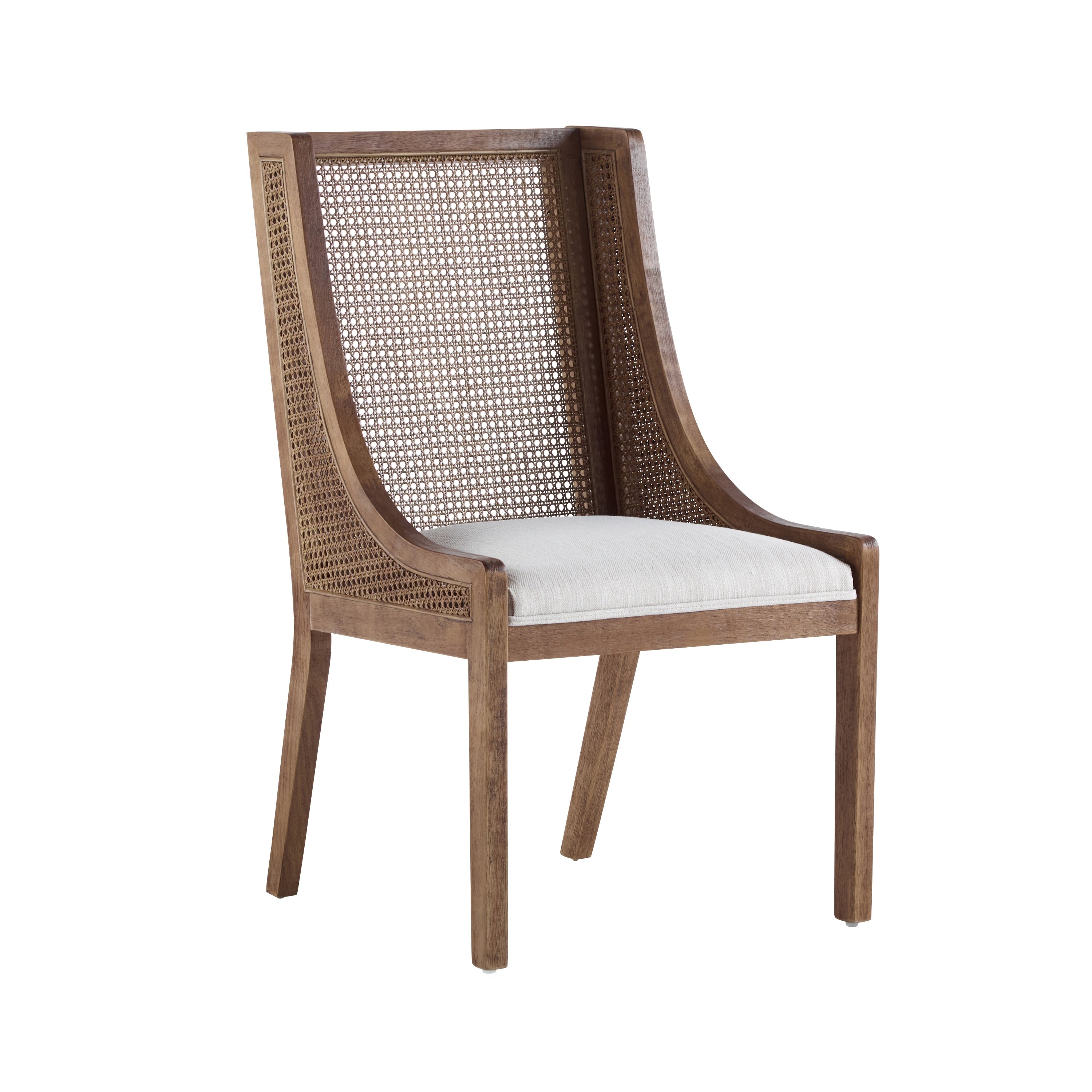 Chaises de salle à manger Maurers rembourrées en rotin et bois (lot de 2) par Christopher Knight Home