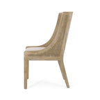 Chaises de salle à manger Maurers rembourrées en rotin et bois (lot de 2) par Christopher Knight Home