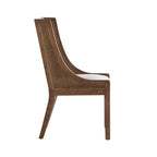 Chaises de salle à manger Maurers rembourrées en rotin et bois (lot de 2) par Christopher Knight Home