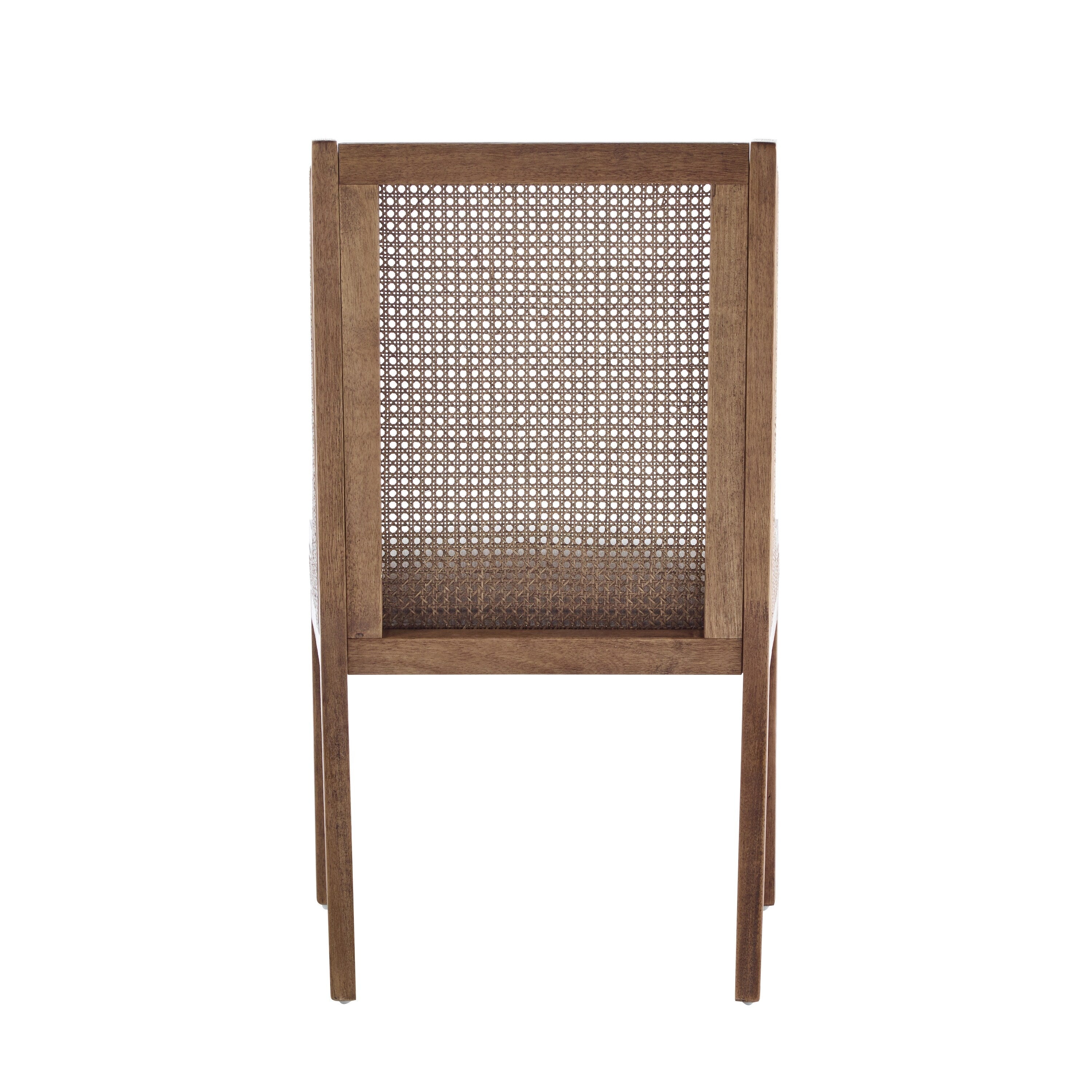 Chaises de salle à manger Maurers rembourrées en rotin et bois (lot de 2) par Christopher Knight Home