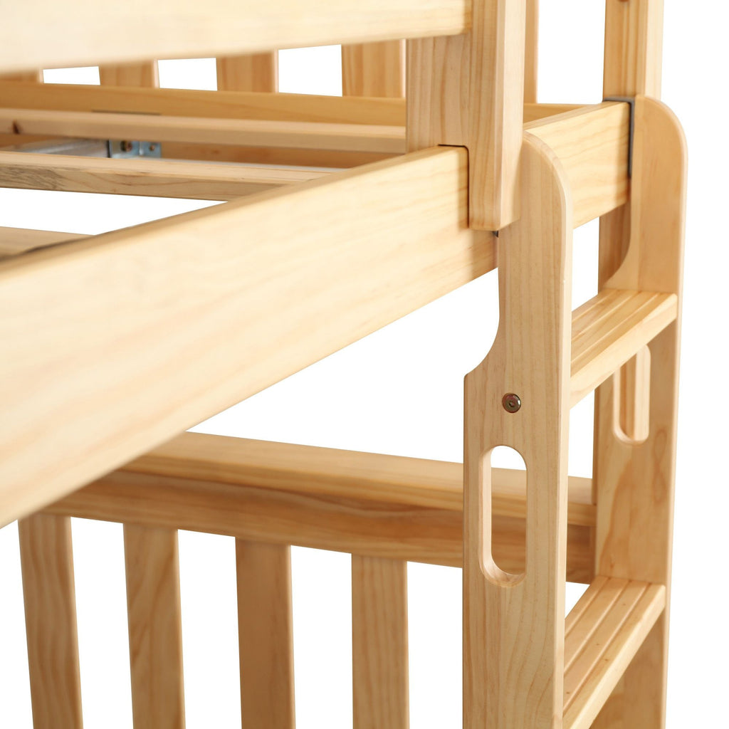Max and Lily Twin over Twin Solid Wood Bunk Bed