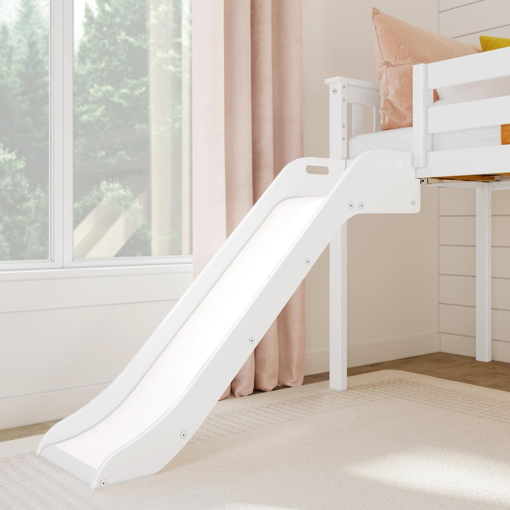 Max and Lily Classic Twin-Size Low Loft with Easy Slide