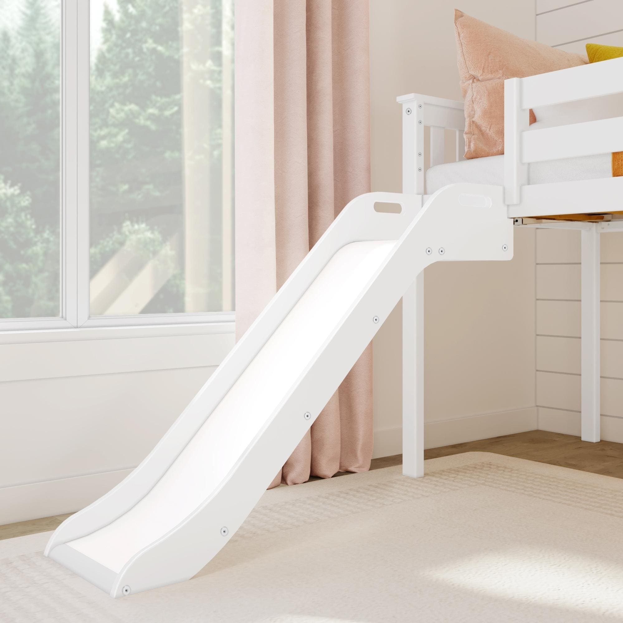 Max et Lily Classic Twin-Size Low Loft avec Easy Slide