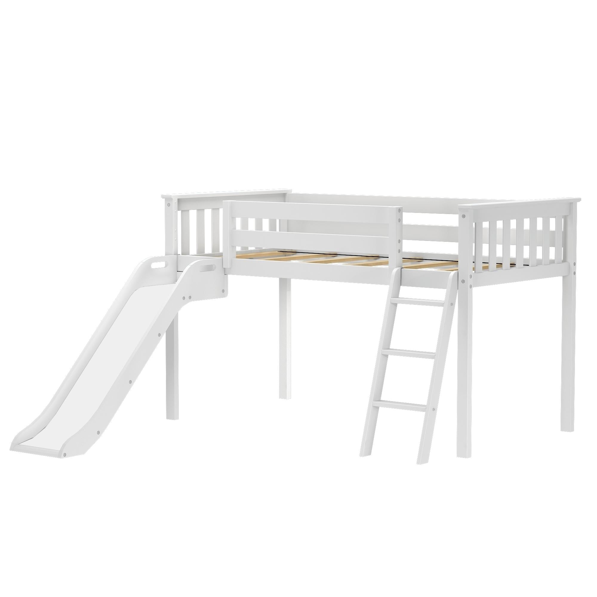Max et Lily Classic Twin-Size Low Loft avec Easy Slide