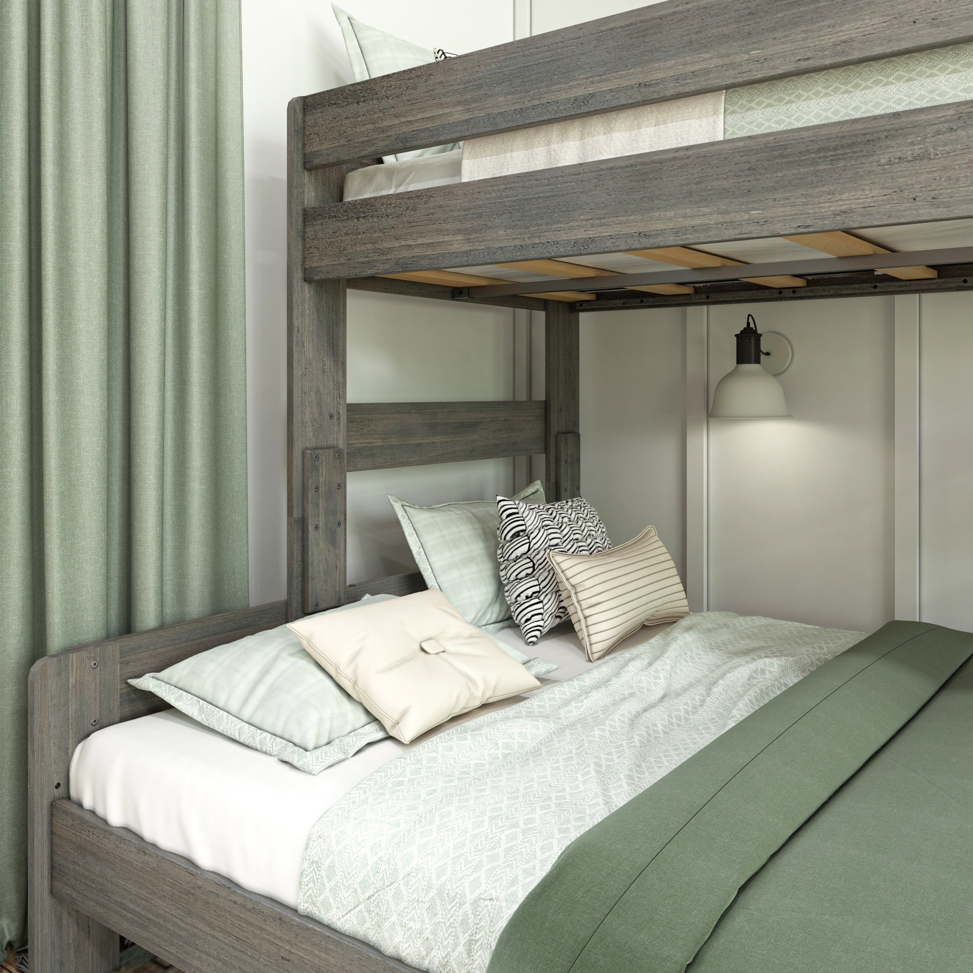 Lit superposé double XL sur Queen de Max et Lily Farmhouse