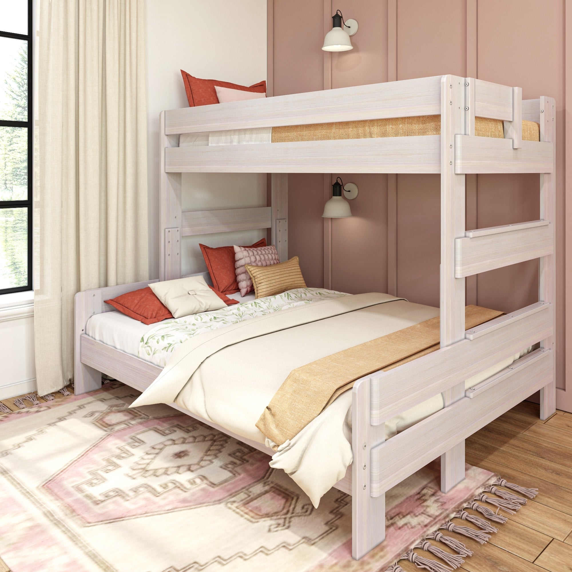 Lit superposé double XL sur Queen de Max et Lily Farmhouse