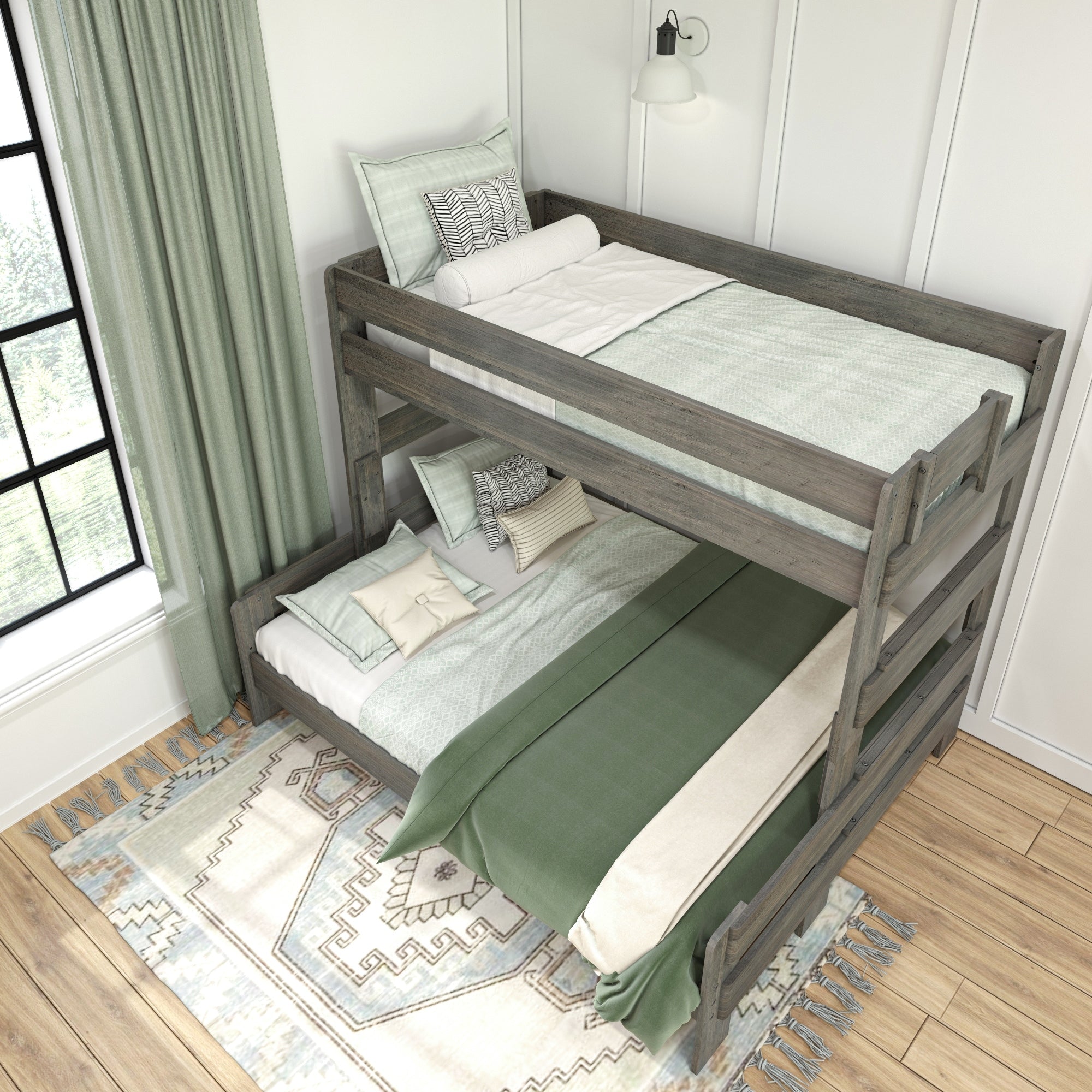 Max and Lily Farmhouse Twin XL over Queen Bunk Bed