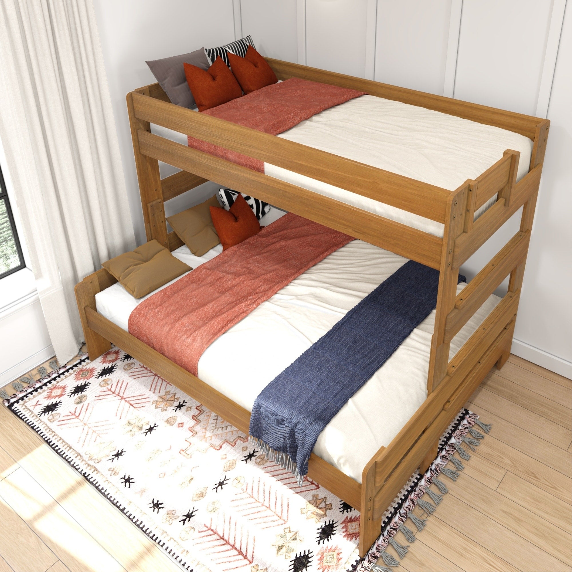 Lit superposé double XL sur Queen de Max et Lily Farmhouse