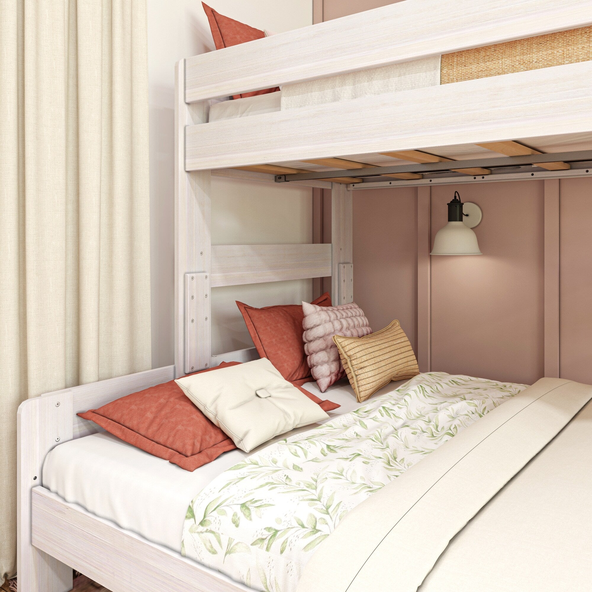 Lit superposé double XL sur Queen de Max et Lily Farmhouse