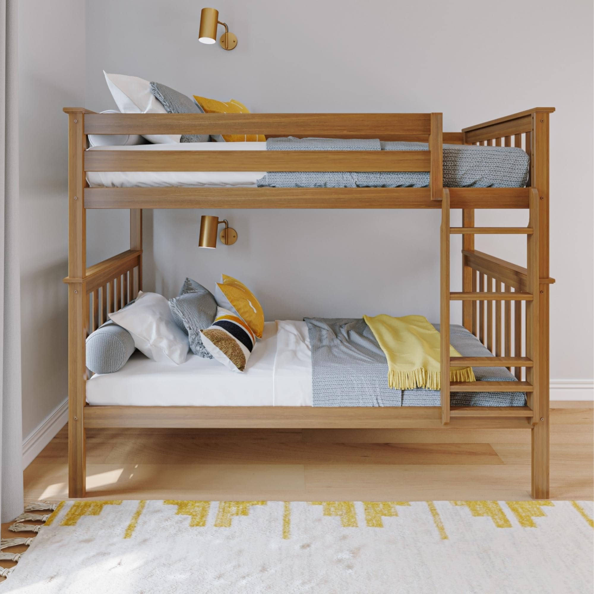 Max and Lily Twin over Twin Solid Wood Bunk Bed