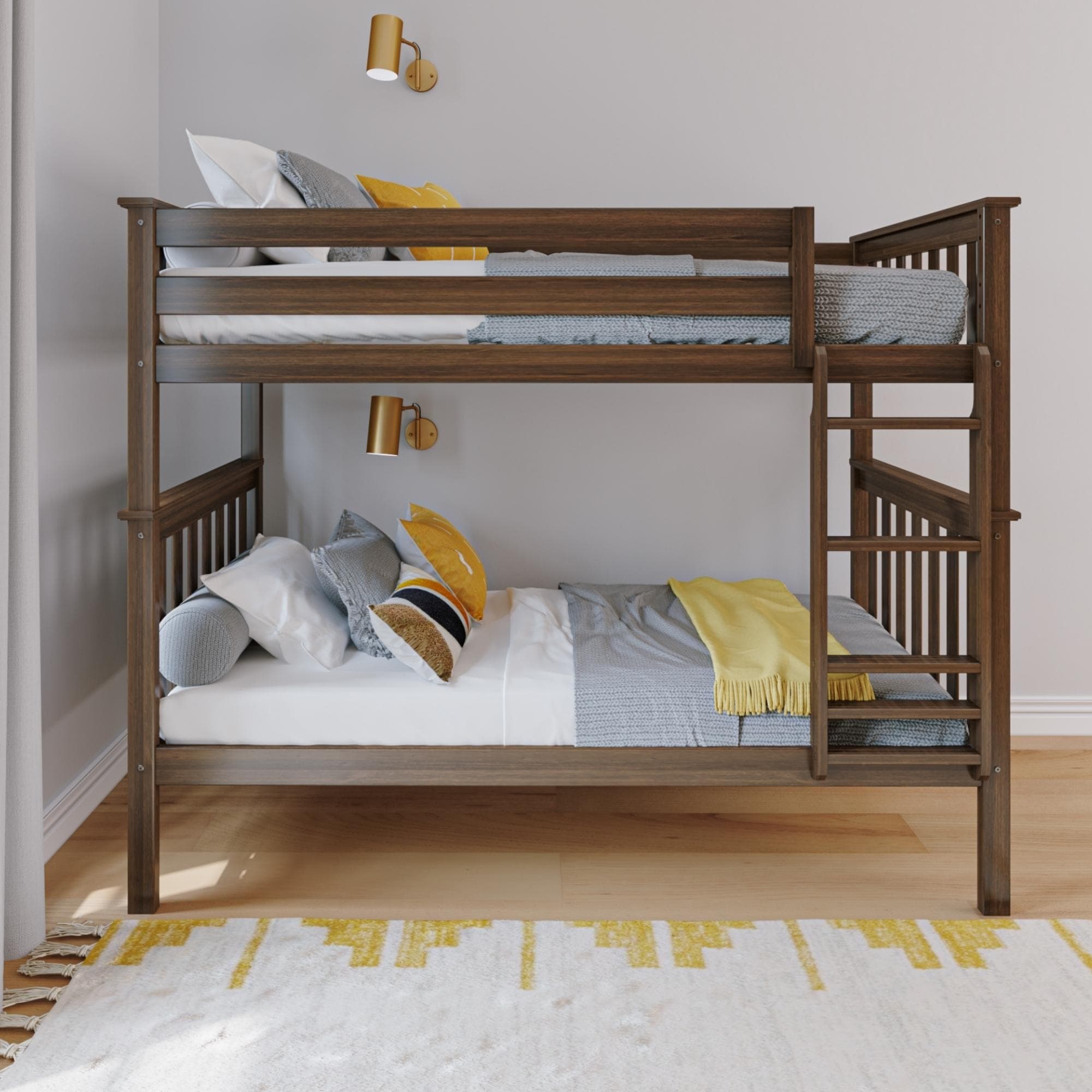 Max and Lily Twin over Twin Solid Wood Bunk Bed