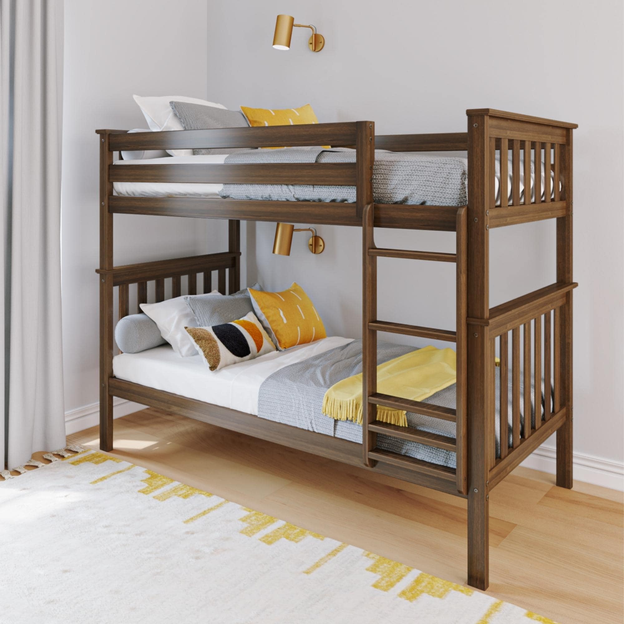 Max and Lily Twin over Twin Solid Wood Bunk Bed