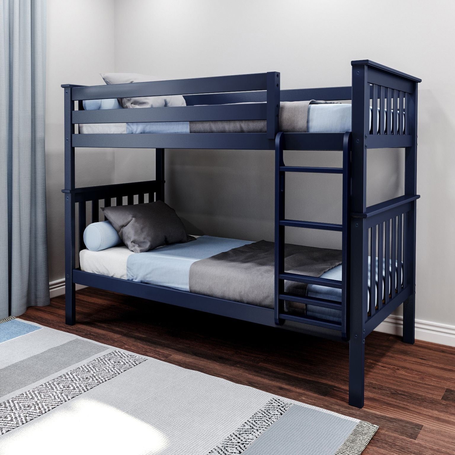 Max and Lily Twin over Twin Solid Wood Bunk Bed
