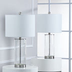 Lot de 2 lampes de table en verre transparent (23,75 €) - 13 x 13 x 23,75 €