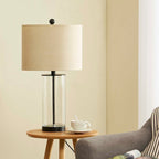 Lot de 2 lampes de table en verre transparent (23,75 €) - 13 x 13 x 23,75 €