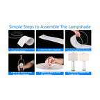 Lot de 2 lampes de table en verre transparent (23,75 €) - 13 x 13 x 23,75 €