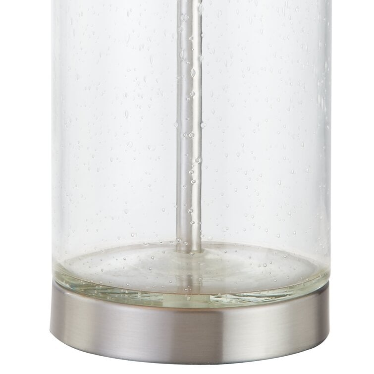 Lot de 2 lampes de table en verre transparent (23,75 €) - 13 x 13 x 23,75 €