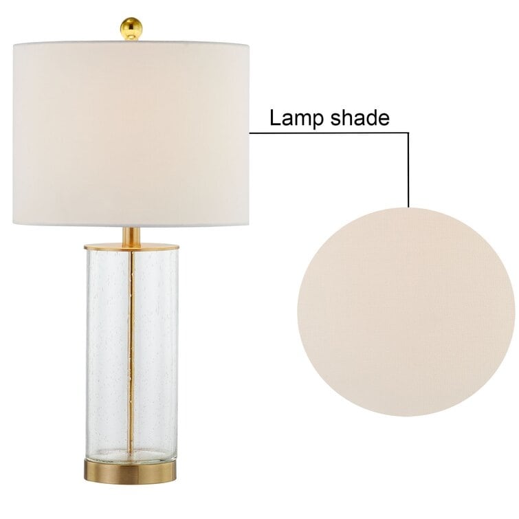 Lot de 2 lampes de table en verre transparent (23,75 €) - 13 x 13 x 23,75 €