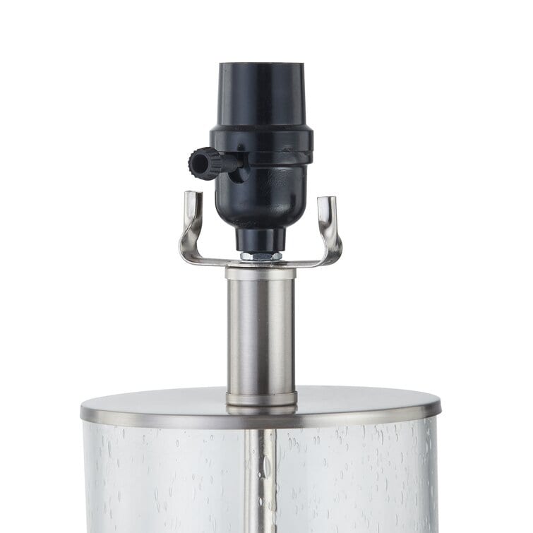 Lot de 2 lampes de table en verre transparent (23,75 €) - 13 x 13 x 23,75 €